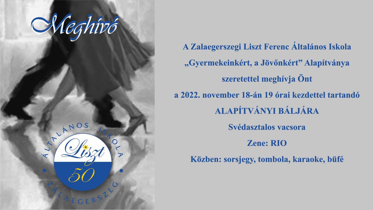 Liszt 50 Bál meghívó