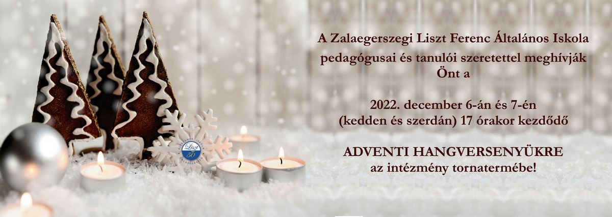 Adventi koncert meghívó